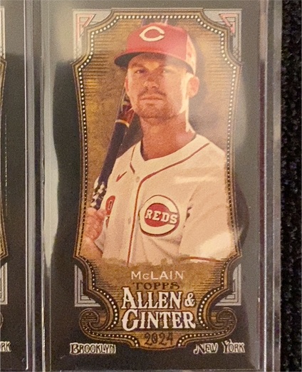 2024 Topps Allen & Ginter #93 Matt McLain Mini Black Border — front
