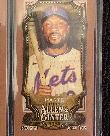 2024 Topps Allen & Ginter #318 Starling Marte — front
