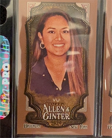 2024 Topps Allen & Ginter #223 Lilia Vu Mini Black Border — front
