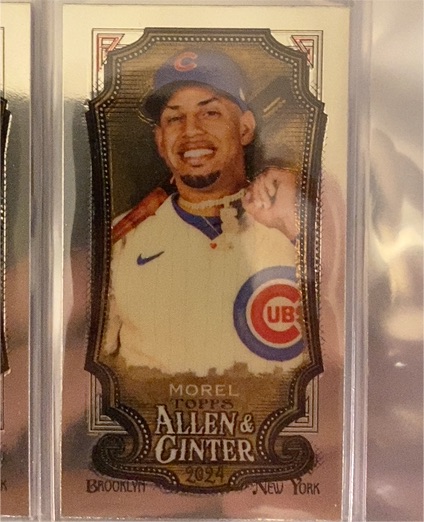 2024 Topps Allen & Ginter #189 Christopher Morel Mini Chrome — front