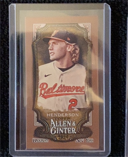2024 Topps Allen & Ginter Mini #161 Gunnar Henderson — front