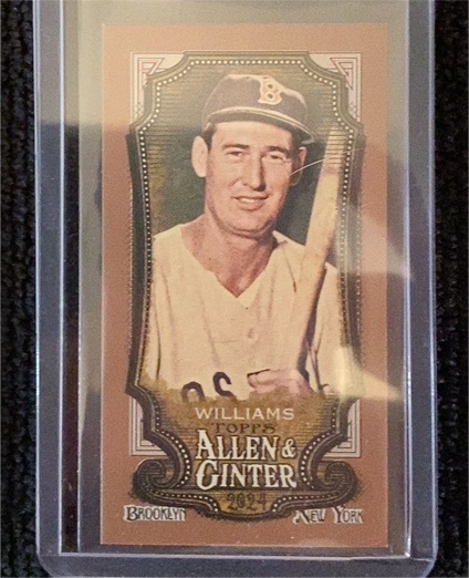 2024 Topps Allen & Ginter Mini #252 Ted Williams — front