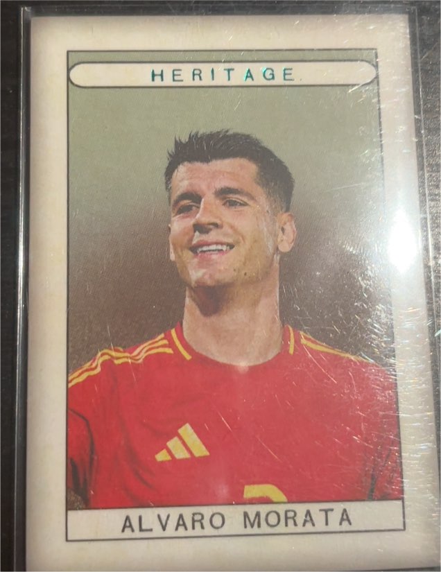 2024 Futera Unique Heritage Alvaro Morata — front