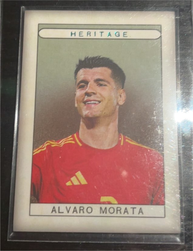 2024 Futera Unique Heritage Alvaro Morata — front