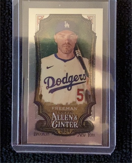 2024 Topps Allen & Ginter #62 Freddie Freeman Mini Chrome — front