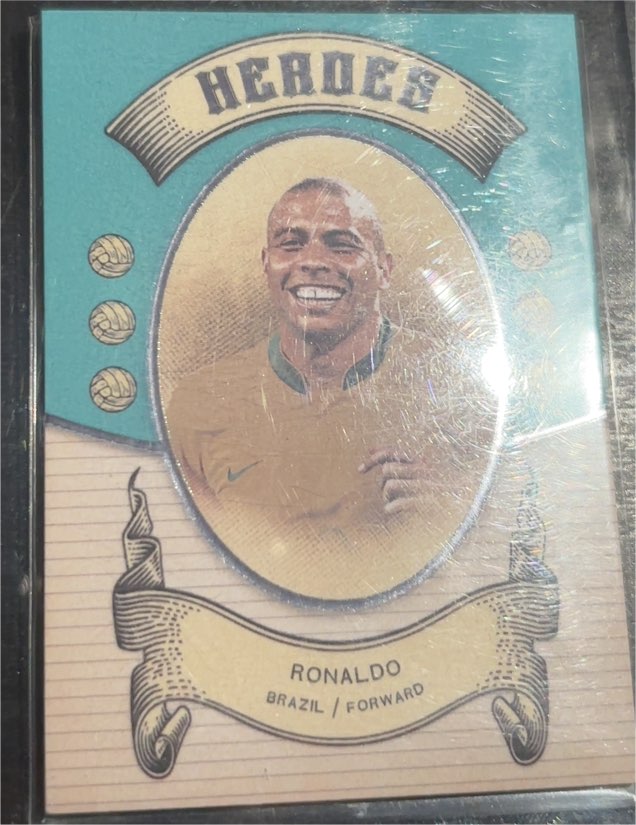 2024 Futera Vintage Soccer Heroes Ronaldo Brazil Forward — front