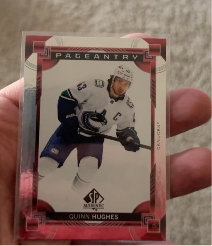2024-25 Upper Deck SP Authentic Pageantry #P-59 Quinn Hughes — front
