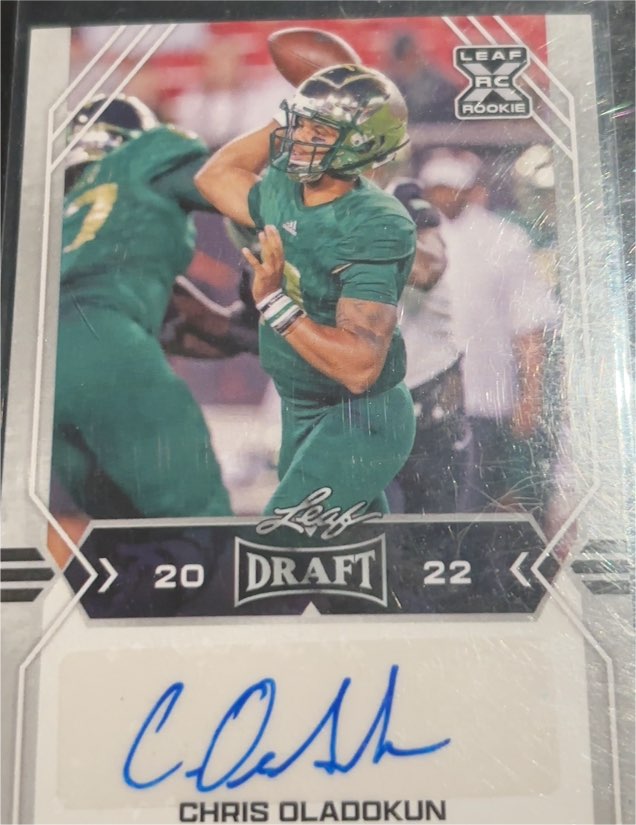 2022 Leaf Draft Autographs #BA-CO1 Chris Oladokun — front