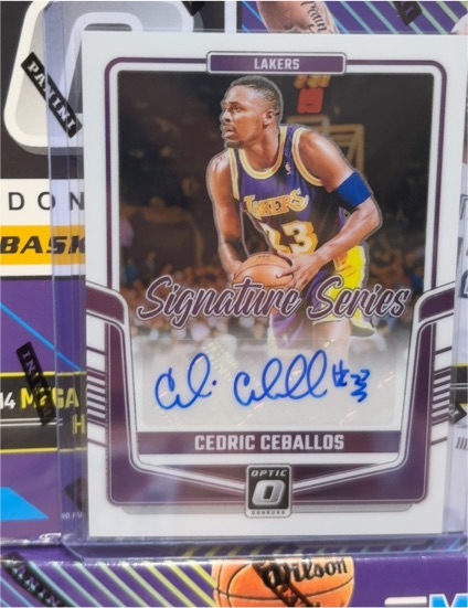 2024-25 Panini Donruss Optic Signature Series #SS-CED Cedric Ceballos — front