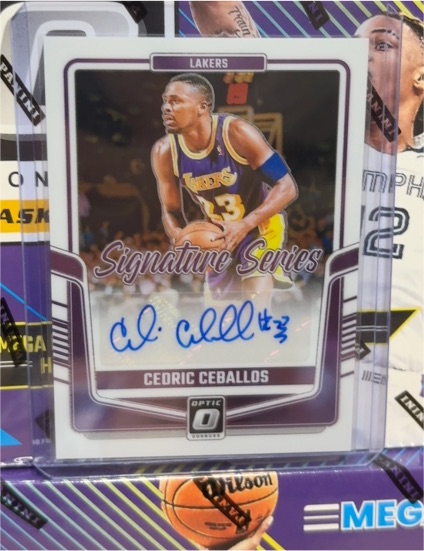 2024-25 Panini Donruss Optic Signature Series #SS-CED Cedric Ceballos — front