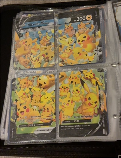 2021 Pokémon SWSH139-142 Pikachu V-Union 4 Card Set — front