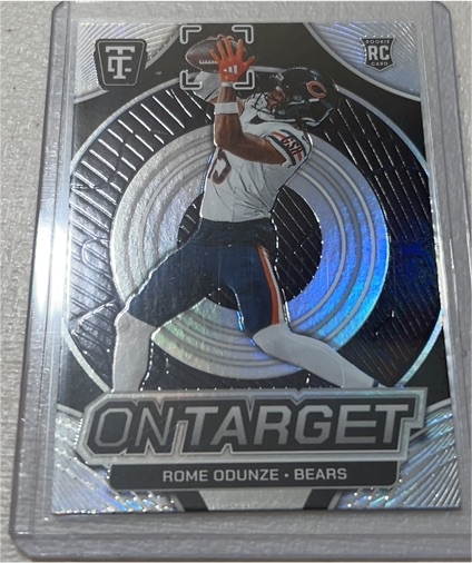 2024 Panini Totally Certified #1 On Target Rome Odunze Rookie RC Bears — front