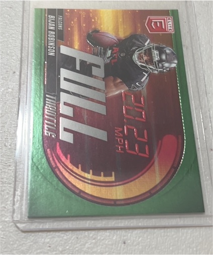2025 Donruss Elite Full Throttle Green #22 Bijan Robinson — front