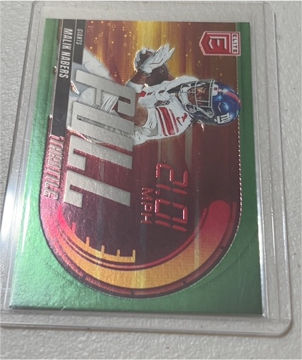2025 Panini Donruss Elite #15 Malik Nabers Full Throttle — front