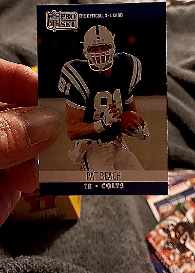 1990 Pro Set #81 Pat Beach — front