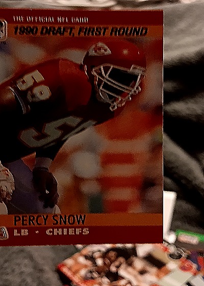 1990 Pro Set #59 Percy Snow — front