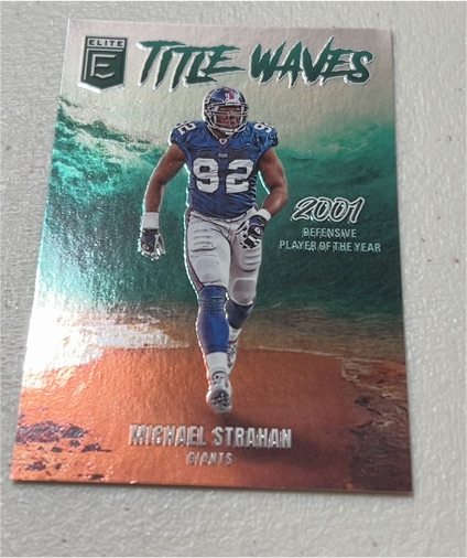 2025 Donruss Elite Title Waves #9 Michael Strahan — front