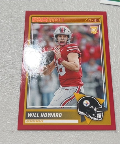 2025 Panini Score #3 Will Howard — front