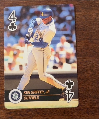 1993 U.S. Playing Card Co. Baseball Aces #4C Ken Griffey Jr — front