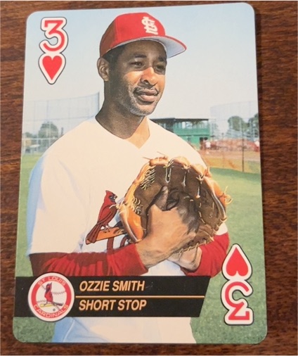 1993 Bicycle Aces #3H Ozzie Smith — front
