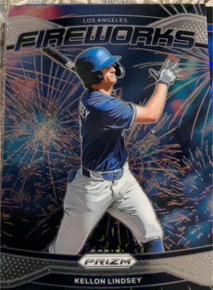2025 Panini Prizm #11 Kellon Lindsey Fireworks — front