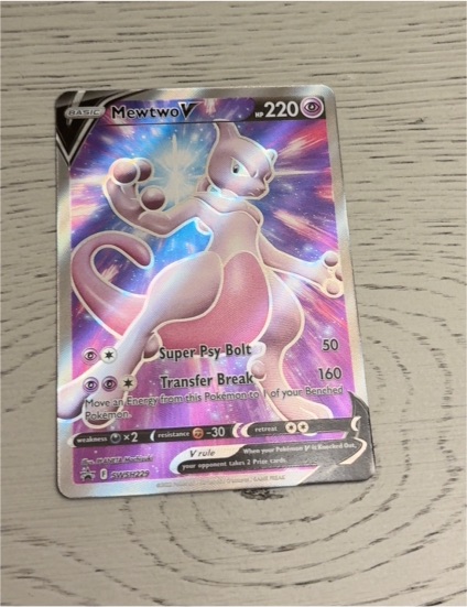 2022 Pokémon TCG SWSH229 Mewtwo V — front