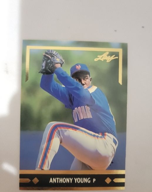 1991 Leaf Gold Rookies #BC23 Anthony Young — front