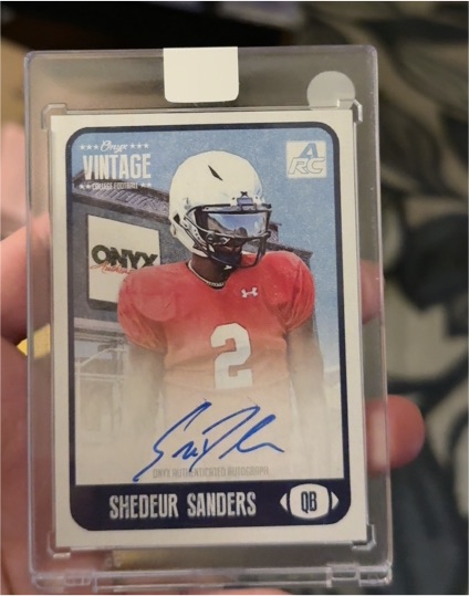 2021 Onyx Vintage Football #2 Shedeur Sanders — front