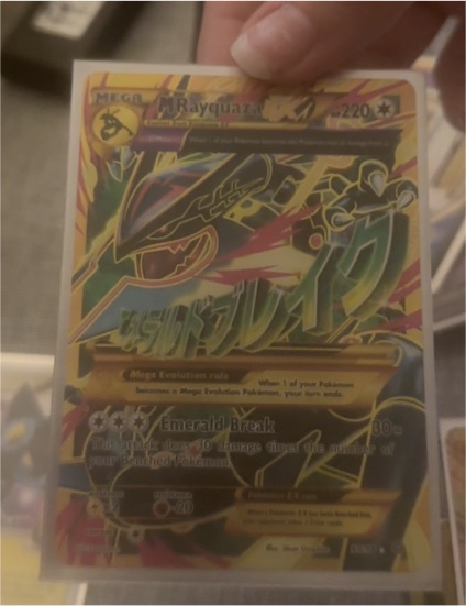 2015 Pokémon XY Ancient Origins #98 Mega Rayquaza EX — front