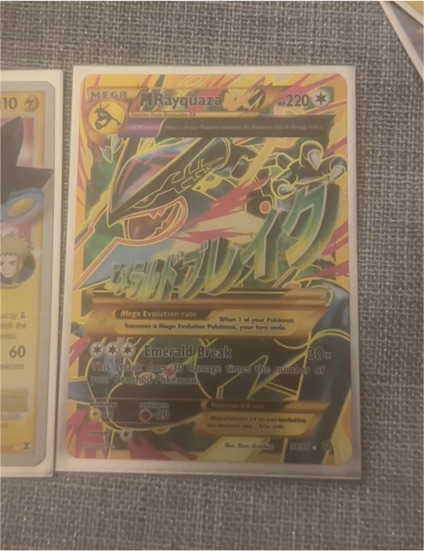 2015 Pokemon XY Ancient Origins #98 Mega Rayquaza EX — front