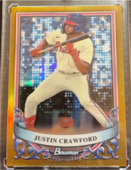 2024 Bowman Sterling #BSP-44 Justin Crawford — front