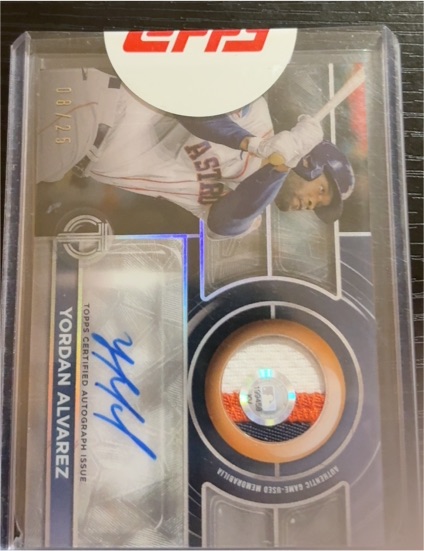 2020 Topps Tribute #08/25 Yordan Alvarez — front