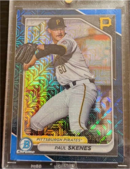 2024 Bowman Chrome Prospects Mojo Refractor #BCP-125 Paul Skenes — front