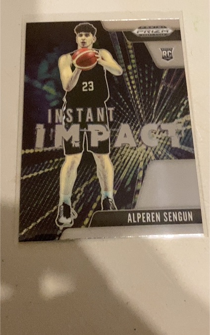 2021-22 Panini Prizm Draft Picks Instant Impact #15 Alperen Sengun Rookie RC — front