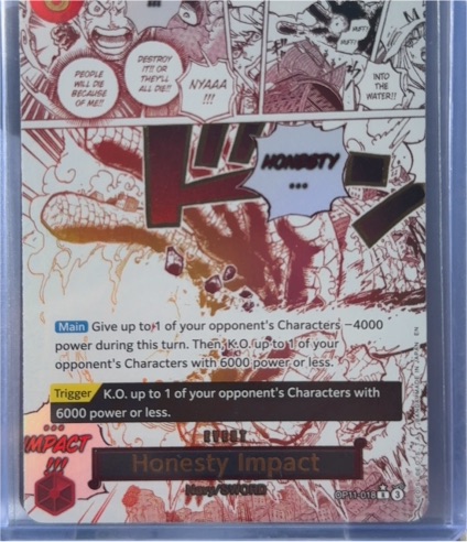 2023 A Fist of Divine Speed OP11-018 Honesty Impact — front