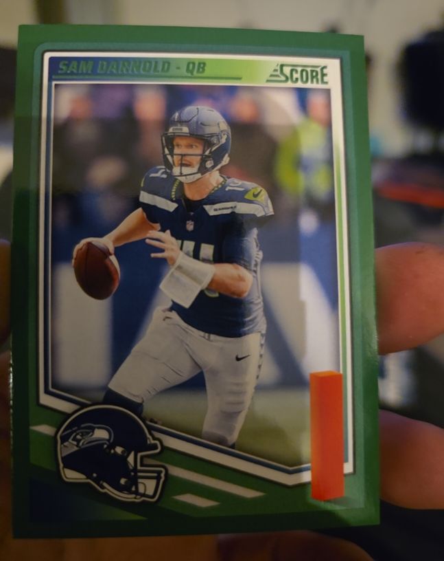 2025 Score #40 Sam Darnold Seattle Seahawks — front