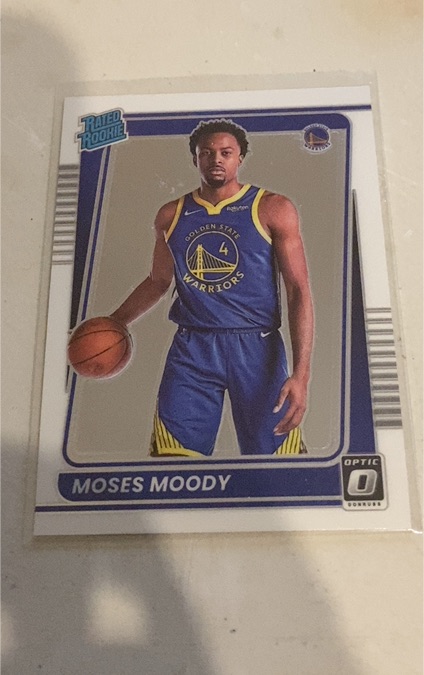 2021-22 Donruss Optic #184 Moses Moody — front
