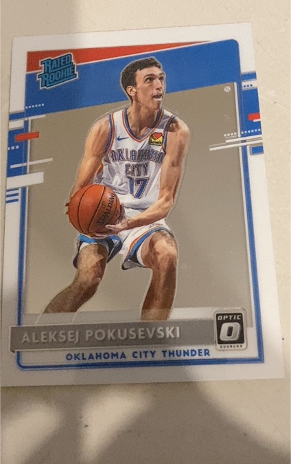 2020-21 Panini Donruss Optic #167 Aleksej Pokusevski — front