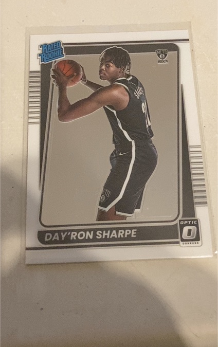 2021-22 Donruss Optic #165 Day'Ron Sharpe Rated Rookie — front