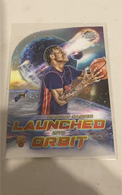 2023-24 Topps Chrome Cosmic #LIO-10 Marcus Sasser Launched Into Orbit — front