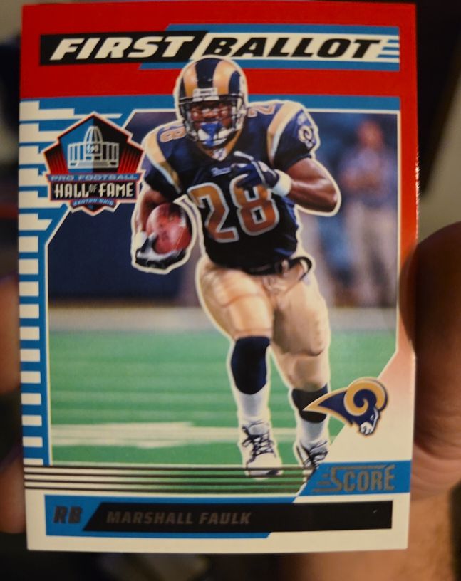 2025 Panini Score First Ballot #5 Marshall Faulk — front