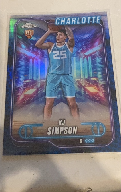 2024-25 Topps Chrome #102 KJ Simpson — front