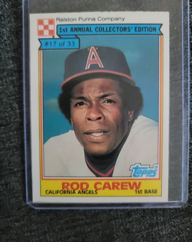 1984 Topps Ralston Purina #17 Rod Carew — front