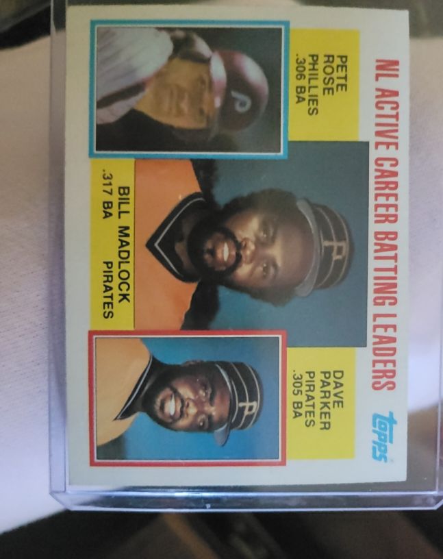 1984 Topps #701 NL Active Career Batting Leaders Pete Rose — front