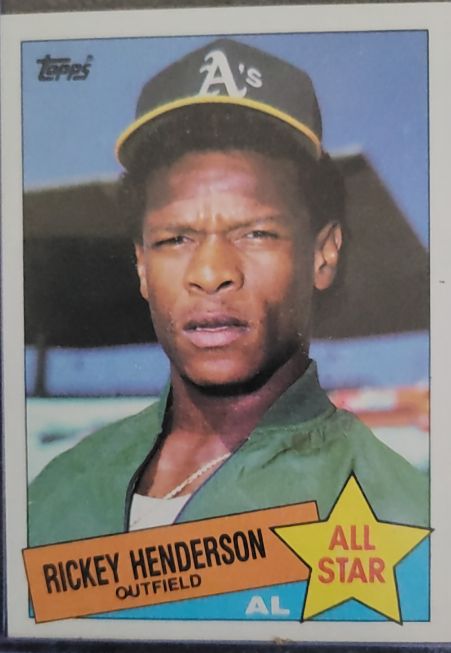 1985 Topps #706 Rickey Henderson — front