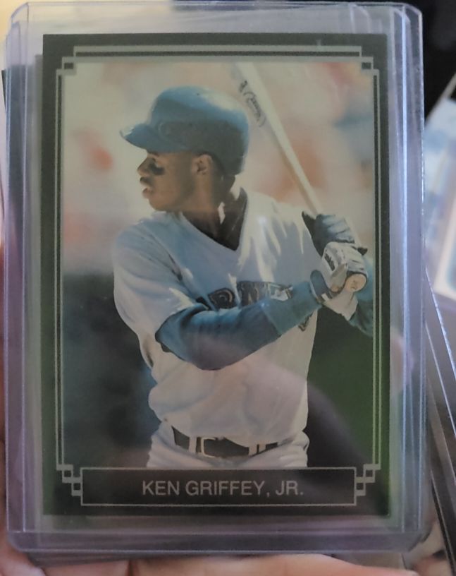 1989 Ken Griffey Jr. Black and Silver Rookie Card — front