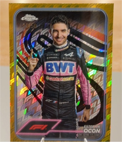 2024 Topps Chrome Formula 1 #9 Esteban Ocon — front
