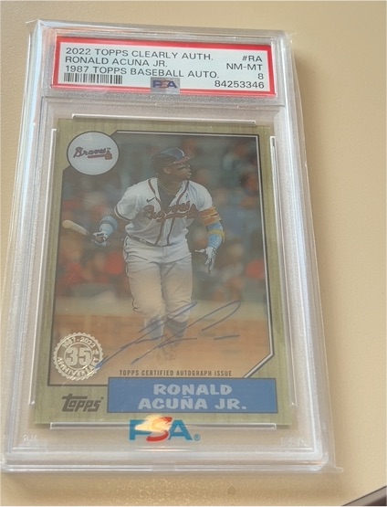 2022 Topps Series 1 #T87-64 Ronald Acuna Jr. Braves — front