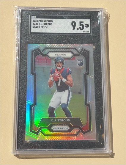 2023 Panini Prizm #339 C.J. Stroud Silver Prizm Rookie Card — front
