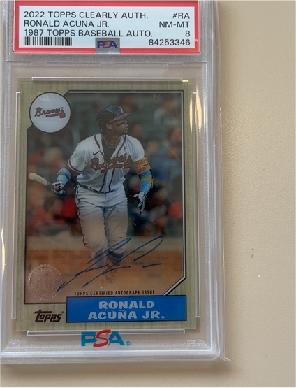 2022 Topps Series 1 1987 Topps Baseball 35th Anniversary #T87-64 Ronald Acuna Jr. — front